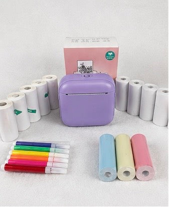 Mini Imprimante Thermique Portable Sans Encre Bluetooth iOS & Android